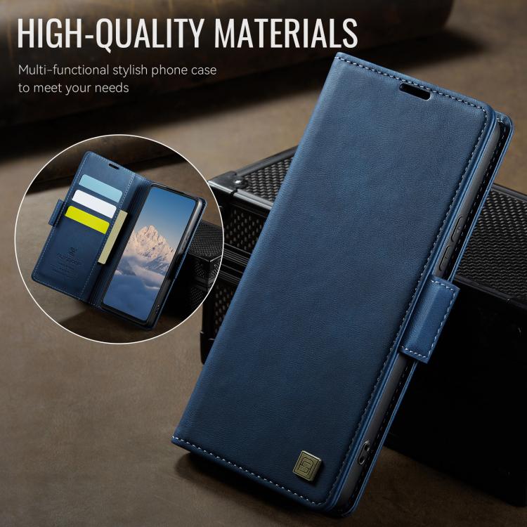 For Redmi Note 14 Pro 5G AutSpace A11 Side Buckle MagSafe Magnetic RFID Phone Leather Case