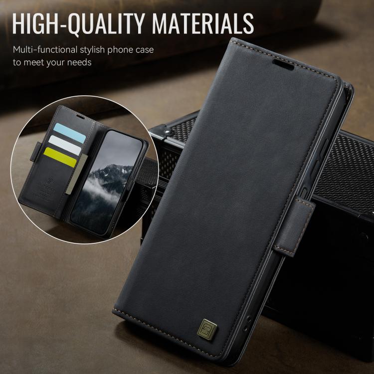 For Redmi A5 4G 173.3mm AutSpace A11 Side Buckle MagSafe Magnetic RFID Phone Leather Case