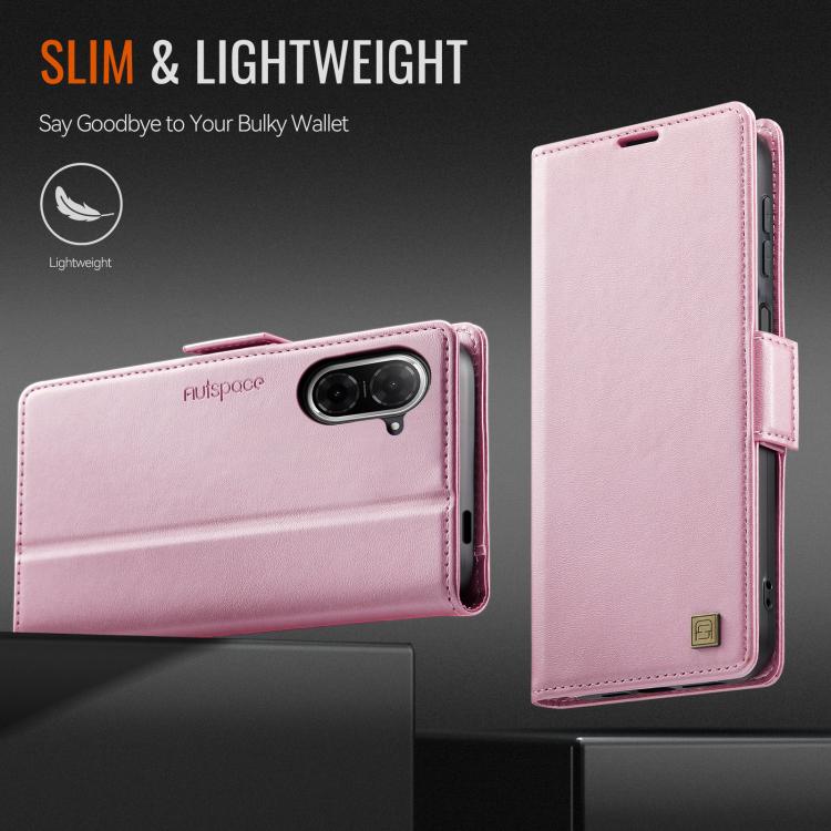 For Redmi A5 4G 173.3mm AutSpace A11 Side Buckle MagSafe Magnetic RFID Phone Leather Case