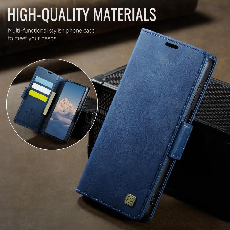 For Redmi Note 14 Pro 4G AutSpace A11 Side Buckle MagSafe Magnetic RFID Phone Leather Case