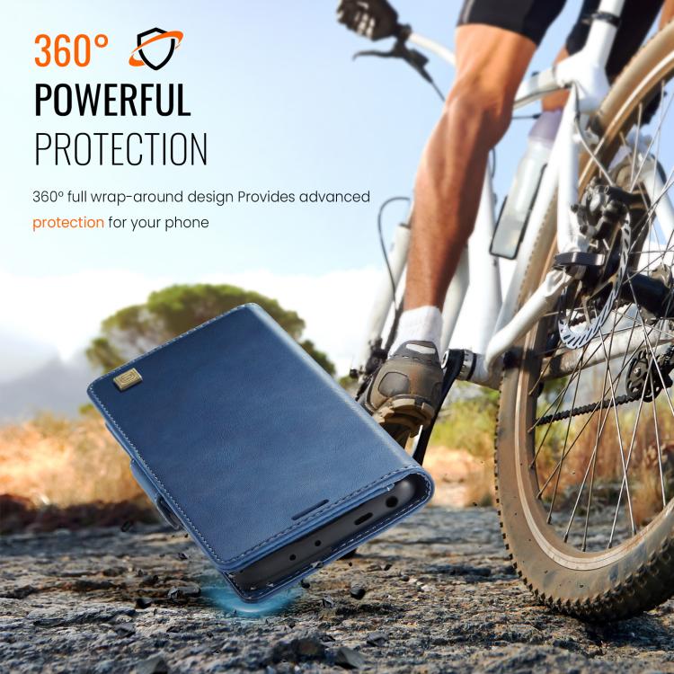 For Redmi Note 14 4G 163.25mm AutSpace A11 Side Buckle MagSafe Magnetic RFID Phone Leather Case