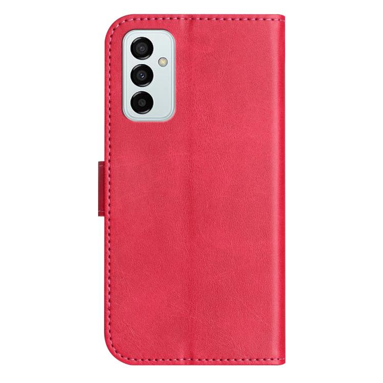 For Samsung Galaxy M23 Dual-Folded S-shape Leather Phone Case