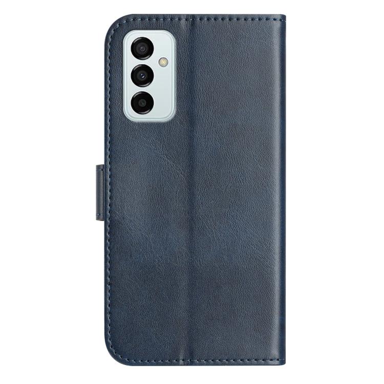 For Samsung Galaxy M23 Dual-Folded S-shape Leather Phone Case