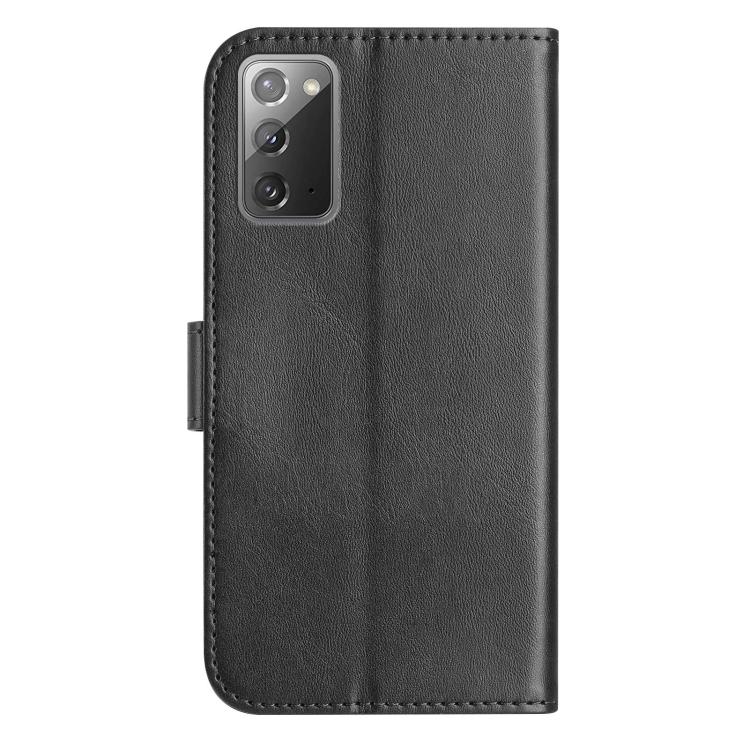 For Samsung Galaxy Note20 Dual-Folded S-shape Leather Phone Case