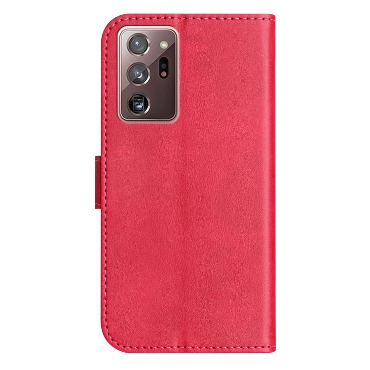 For Samsung Galaxy Note20 Ultra Dual-Folded S-shape Leather Phone Case