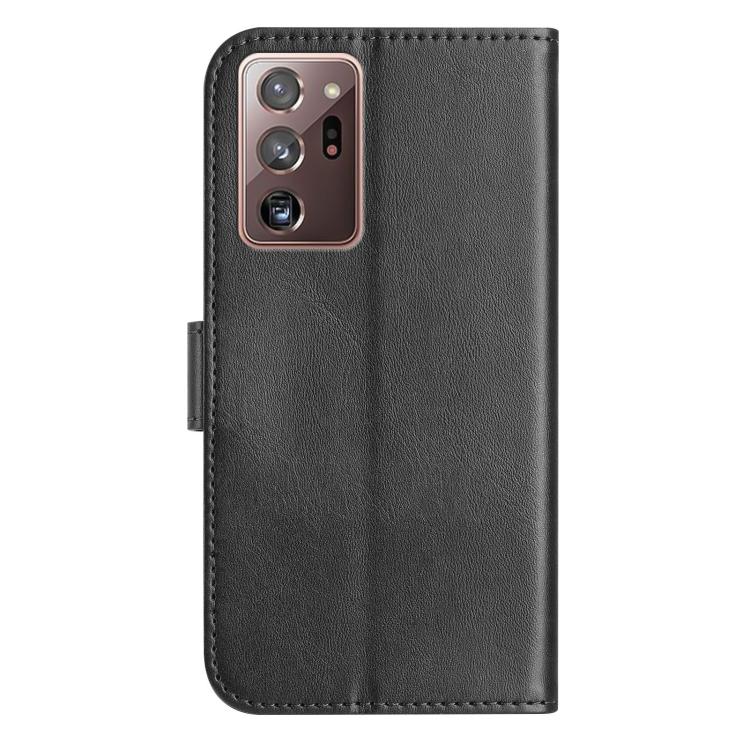 For Samsung Galaxy Note20 Ultra Dual-Folded S-shape Leather Phone Case