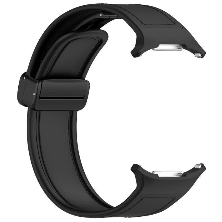 For Samsung Galaxy Watch Ultra 47mm / Ultra 2025 Kalebol Composite Silicone Folding Magnetic Buckle Watch Band