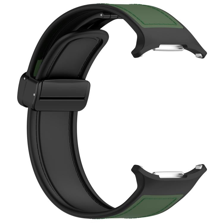 For Samsung Galaxy Watch Ultra 47mm / Ultra 2025 Kalebol Composite Silicone Folding Magnetic Buckle Watch Band