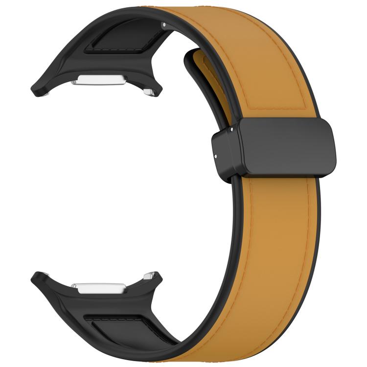 For Samsung Galaxy Watch Ultra 47mm / Ultra 2025 Kalebol Composite Silicone Folding Magnetic Buckle Watch Band