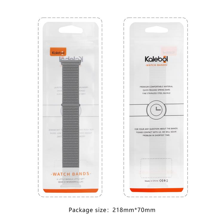 For Samsung Galaxy Watch Ultra 47mm / Ultra 2025 Kalebol Quick Release Nylon Braided Watch Band