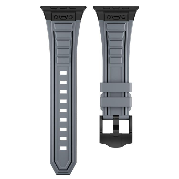 For Apple Watch 46mm / 49mm / 45mm / 44mm Kalebol High Stretch Silicone Armor Watch Band