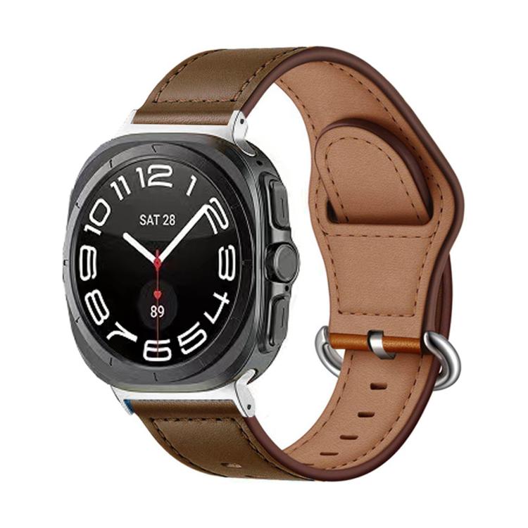 For Samsung Galaxy Watch Ultra 47mm / Ultra 2025 Kalebol Genuine Leather Watch Band