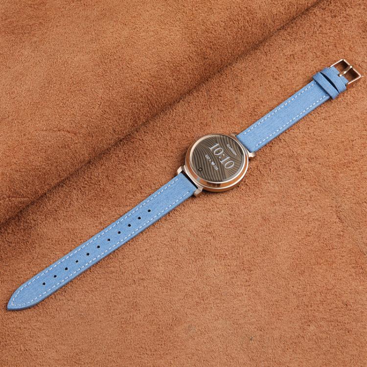 For Garmin Lily 2 14mm Kalebol Linen Leather Watch Strap