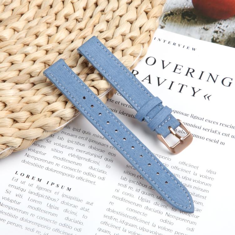 For Garmin Lily 2 14mm Kalebol Linen Leather Watch Strap