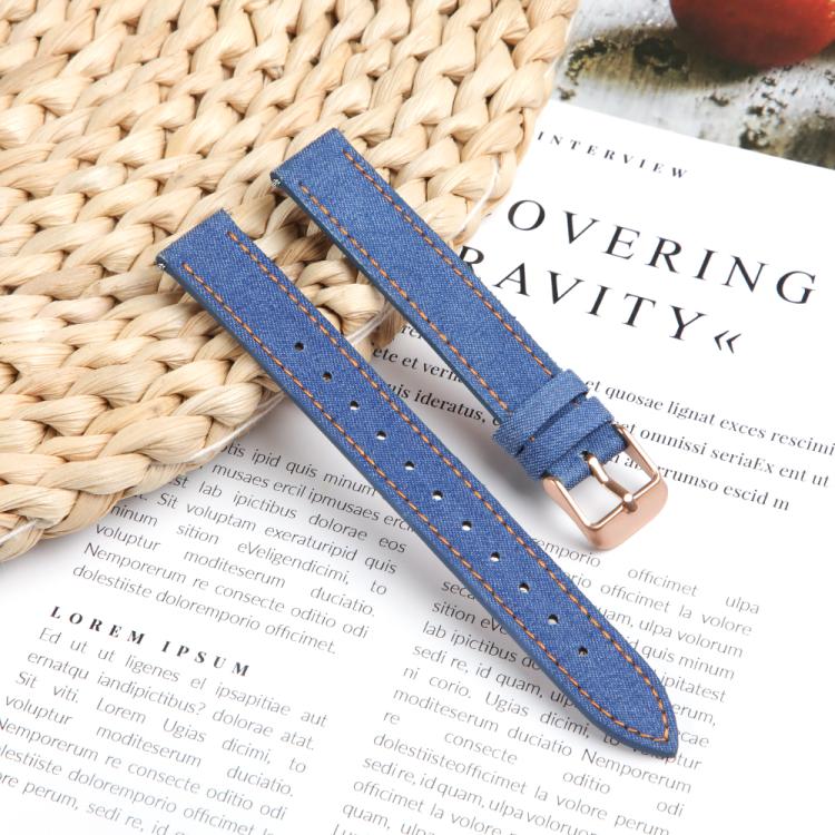 For Garmin Lily 2 14mm Kalebol Linen Leather Watch Strap