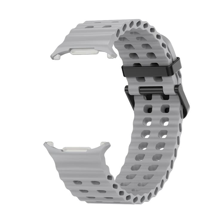 For Samsung Galaxy Watch Ultra 47mm / Ultra 2025 Kalebol Porous Breathable Silicone Watch Band