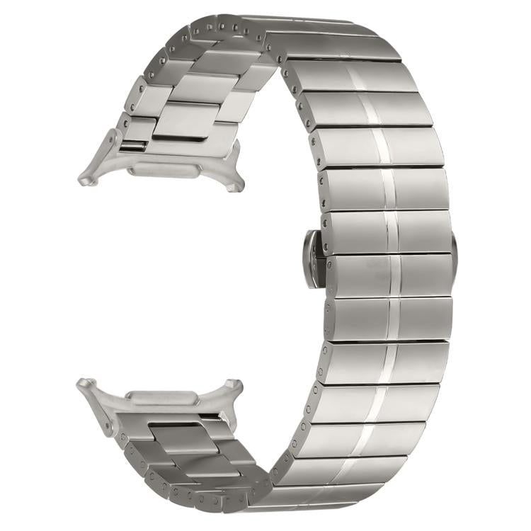 For Samsung Galaxy Watch Ultra 47mm / Ultra 2025 Kalebol One-bead Stainless Steel Watch Band