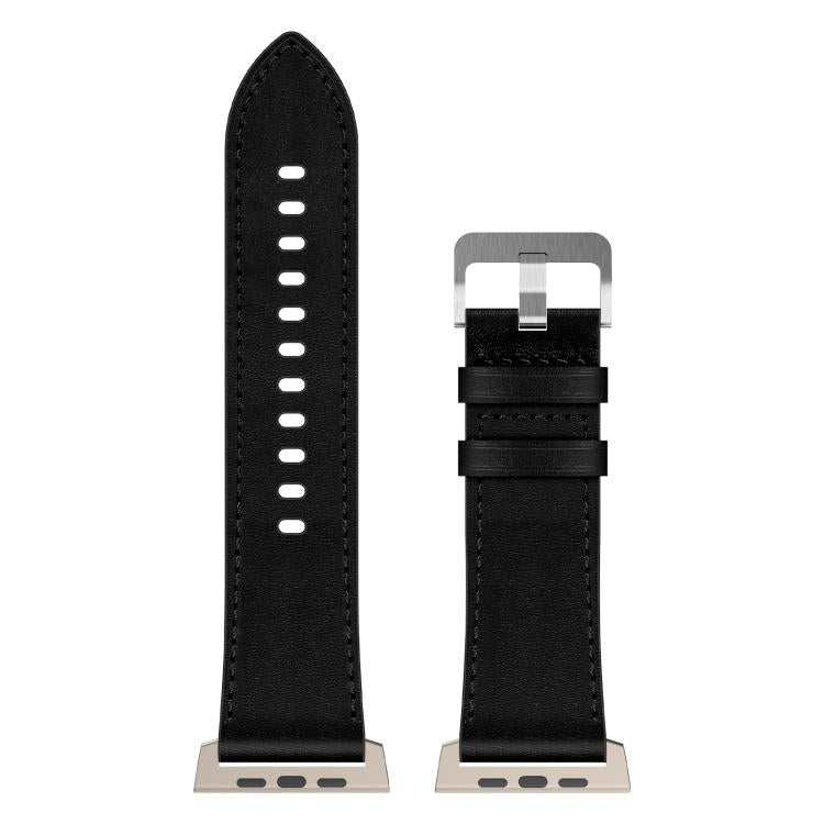For Apple Watch 46mm / 49mm / 45mm / 44mm Kalebol Genuine Leather Watch Band