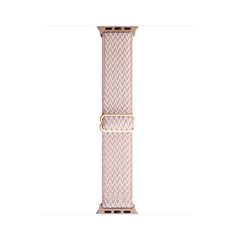 For Apple Watch 46mm / 49mm / 45mm / 44mm Kalebol Eight Buckle Wavy Braided Nylon Watch Band