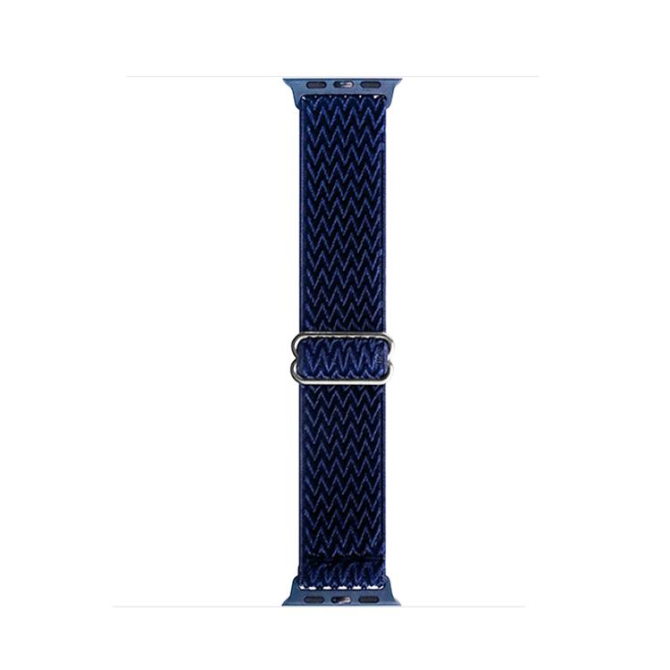 For Apple Watch 46mm / 49mm / 45mm / 44mm Kalebol Eight Buckle Wavy Braided Nylon Watch Band