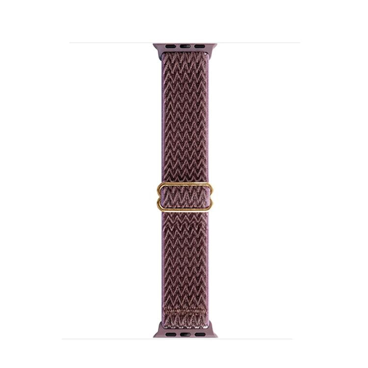 For Apple Watch 46mm / 49mm / 45mm / 44mm Kalebol Eight Buckle Wavy Braided Nylon Watch Band