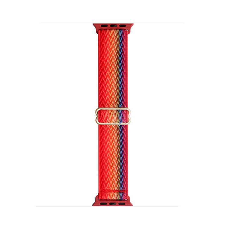 For Apple Watch 42mm / 41mm / 40mm / 38mm Kalebol Eight Buckle Wavy Braided Nylon Watch Band