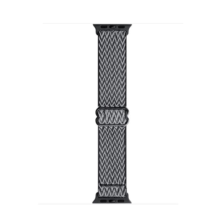For Apple Watch 42mm / 41mm / 40mm / 38mm Kalebol Eight Buckle Wavy Braided Nylon Watch Band