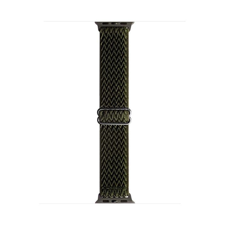 For Apple Watch 42mm / 41mm / 40mm / 38mm Kalebol Eight Buckle Wavy Braided Nylon Watch Band