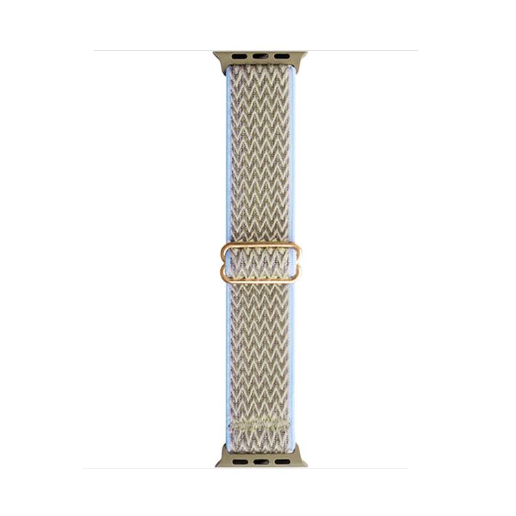 For Apple Watch 42mm / 41mm / 40mm / 38mm Kalebol Eight Buckle Wavy Braided Nylon Watch Band