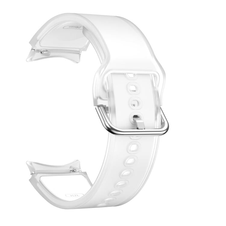 For Samsung Galaxy Watch 7  / 6 / 5 / 4 Kalebol Glacier Transparent Silicone Watch Band
