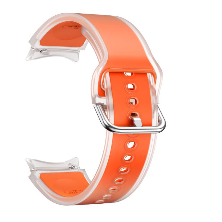 For Samsung Galaxy Watch 7  / 6 / 5 / 4 Kalebol Glacier Transparent Silicone Watch Band