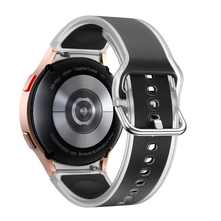For Samsung Galaxy Watch 7  / 6 / 5 / 4 Kalebol Glacier Transparent Silicone Watch Band