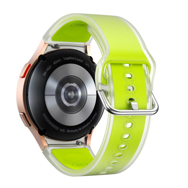 For Samsung Galaxy Watch 7  / 6 / 5 / 4 Kalebol Glacier Transparent Silicone Watch Band