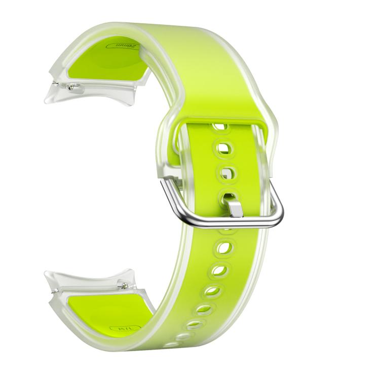 For Samsung Galaxy Watch 7  / 6 / 5 / 4 Kalebol Glacier Transparent Silicone Watch Band