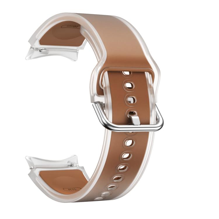 For Samsung Galaxy Watch 7  / 6 / 5 / 4 Kalebol Glacier Transparent Silicone Watch Band