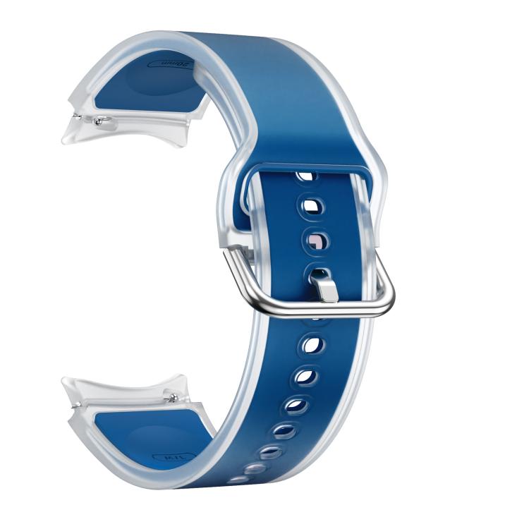 For Samsung Galaxy Watch 7  / 6 / 5 / 4 Kalebol Glacier Transparent Silicone Watch Band