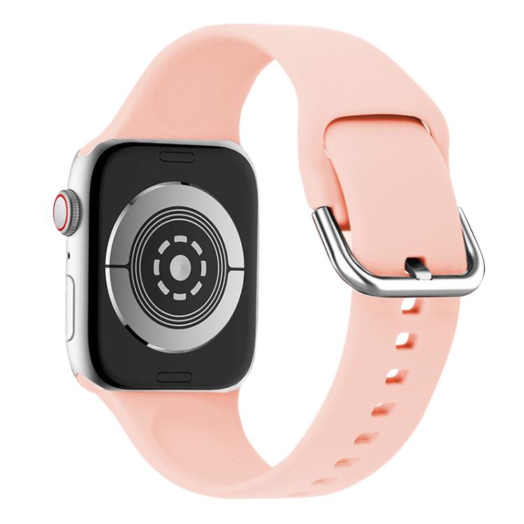 For Apple Watch 46mm / 49mm / 45mm / 44mm Kalebol Metal Pin Buckle Silicone Watch Band