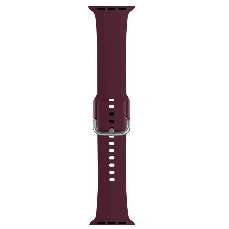 For Apple Watch 46mm / 49mm / 45mm / 44mm Kalebol Metal Pin Buckle Silicone Watch Band