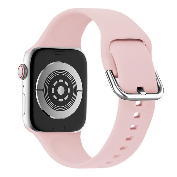 For Apple Watch 46mm / 49mm / 45mm / 44mm Kalebol Metal Pin Buckle Silicone Watch Band