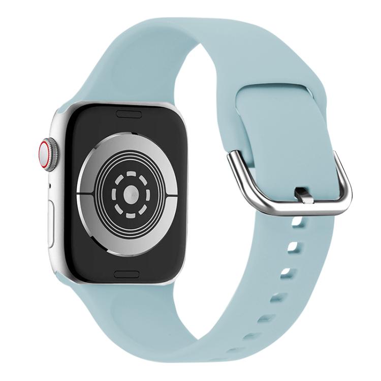 For Apple Watch 42mm / 41mm / 40mm / 38mm Kalebol Metal Pin Buckle Silicone Watch Band