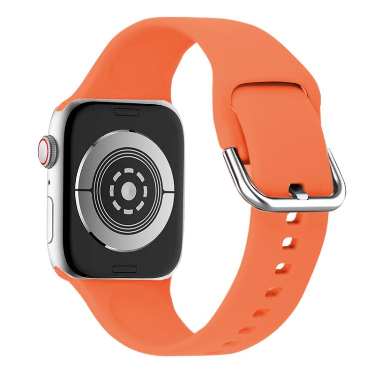 For Apple Watch 42mm / 41mm / 40mm / 38mm Kalebol Metal Pin Buckle Silicone Watch Band