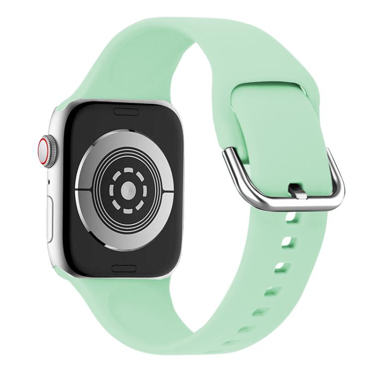 For Apple Watch 42mm / 41mm / 40mm / 38mm Kalebol Metal Pin Buckle Silicone Watch Band