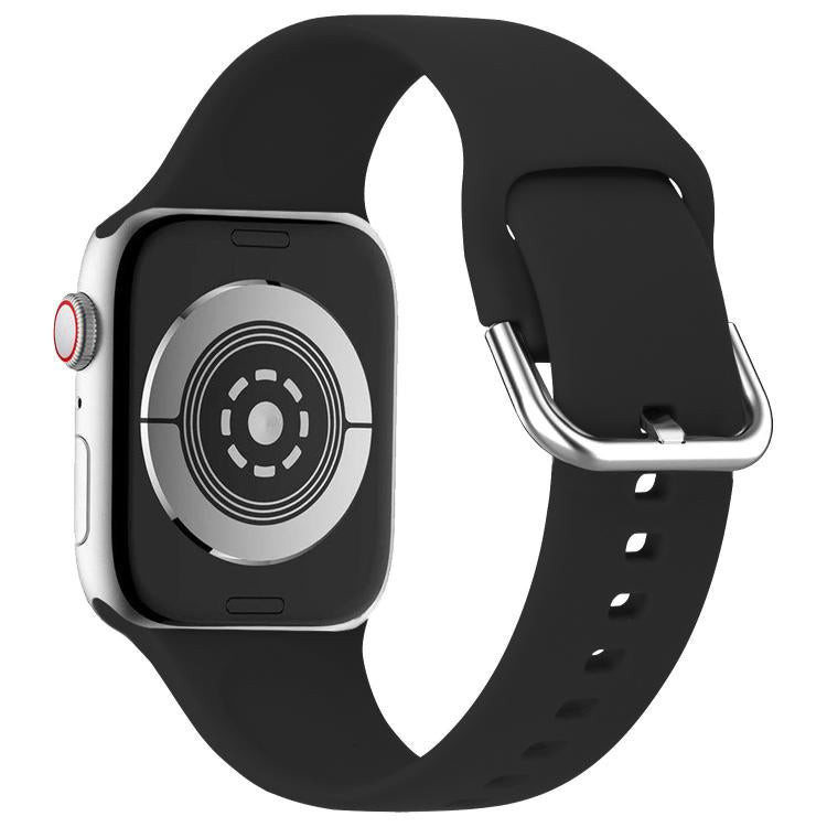 For Apple Watch 42mm / 41mm / 40mm / 38mm Kalebol Metal Pin Buckle Silicone Watch Band