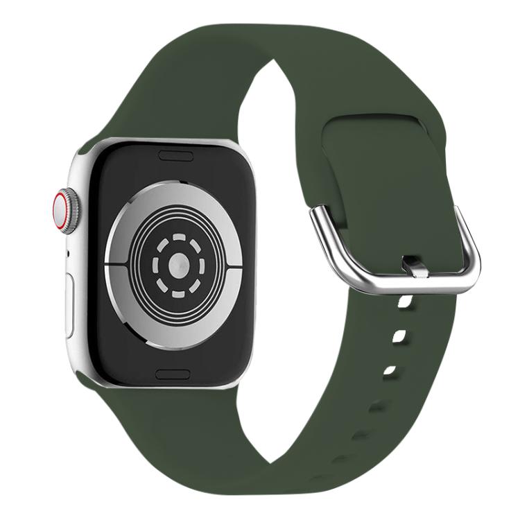 For Apple Watch 42mm / 41mm / 40mm / 38mm Kalebol Metal Pin Buckle Silicone Watch Band