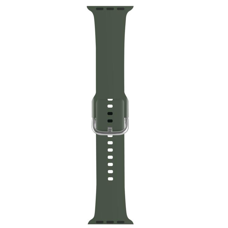 For Apple Watch 42mm / 41mm / 40mm / 38mm Kalebol Metal Pin Buckle Silicone Watch Band