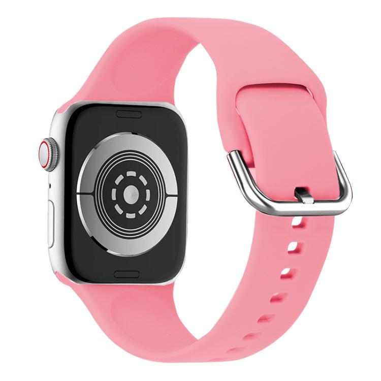 For Apple Watch 42mm / 41mm / 40mm / 38mm Kalebol Metal Pin Buckle Silicone Watch Band