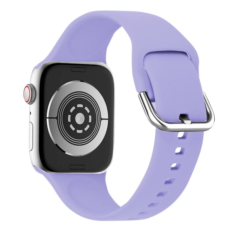 For Apple Watch 42mm / 41mm / 40mm / 38mm Kalebol Metal Pin Buckle Silicone Watch Band