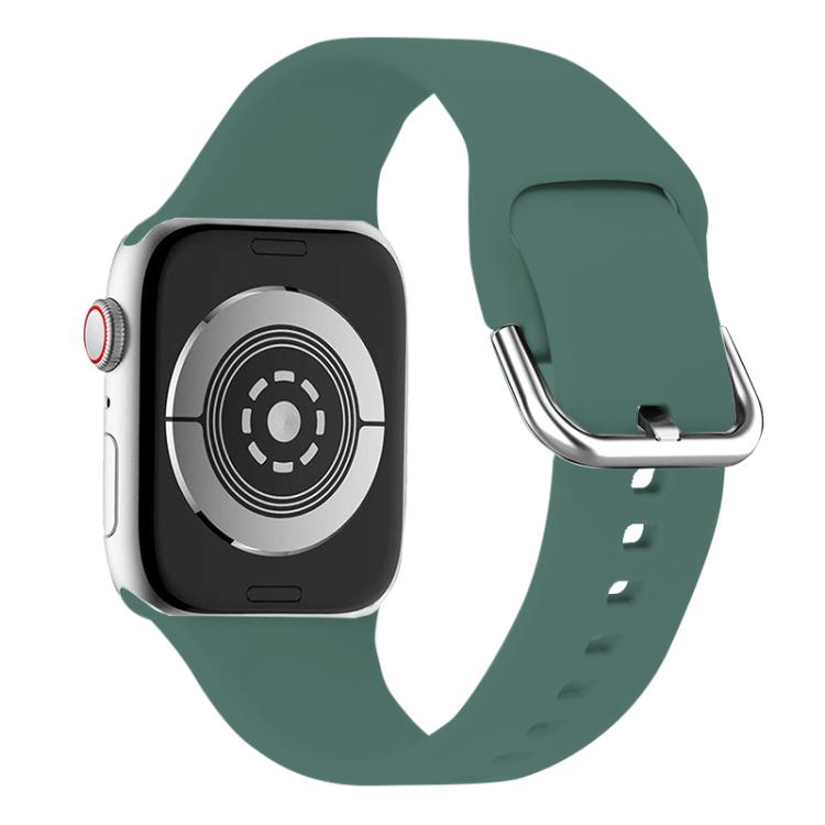 For Apple Watch 42mm / 41mm / 40mm / 38mm Kalebol Metal Pin Buckle Silicone Watch Band