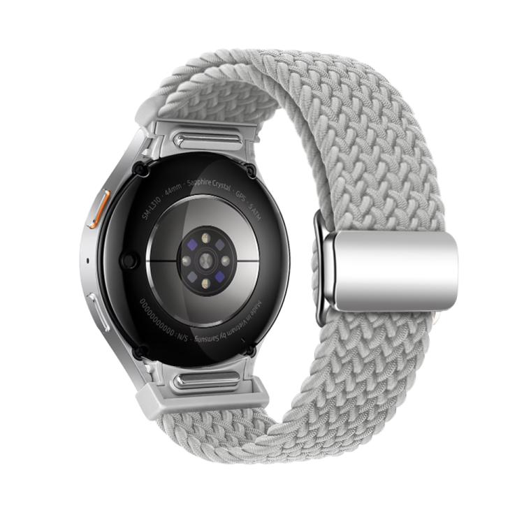 For Samsung Galaxy Watch 5 Pro / 6 / 7 Kalebol Button Braided Loop Magnetic Buckle Watch Band