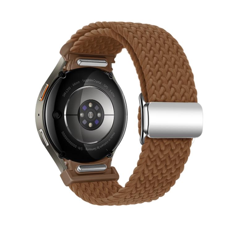 For Samsung Galaxy Watch 5 Pro / 6 / 7 Kalebol Button Braided Loop Magnetic Buckle Watch Band